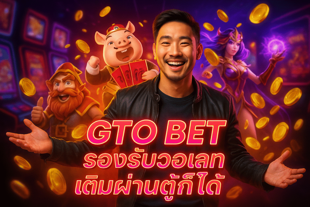 GTO BET รองรับวอเลท เติมผ่านตู้ก็ได้