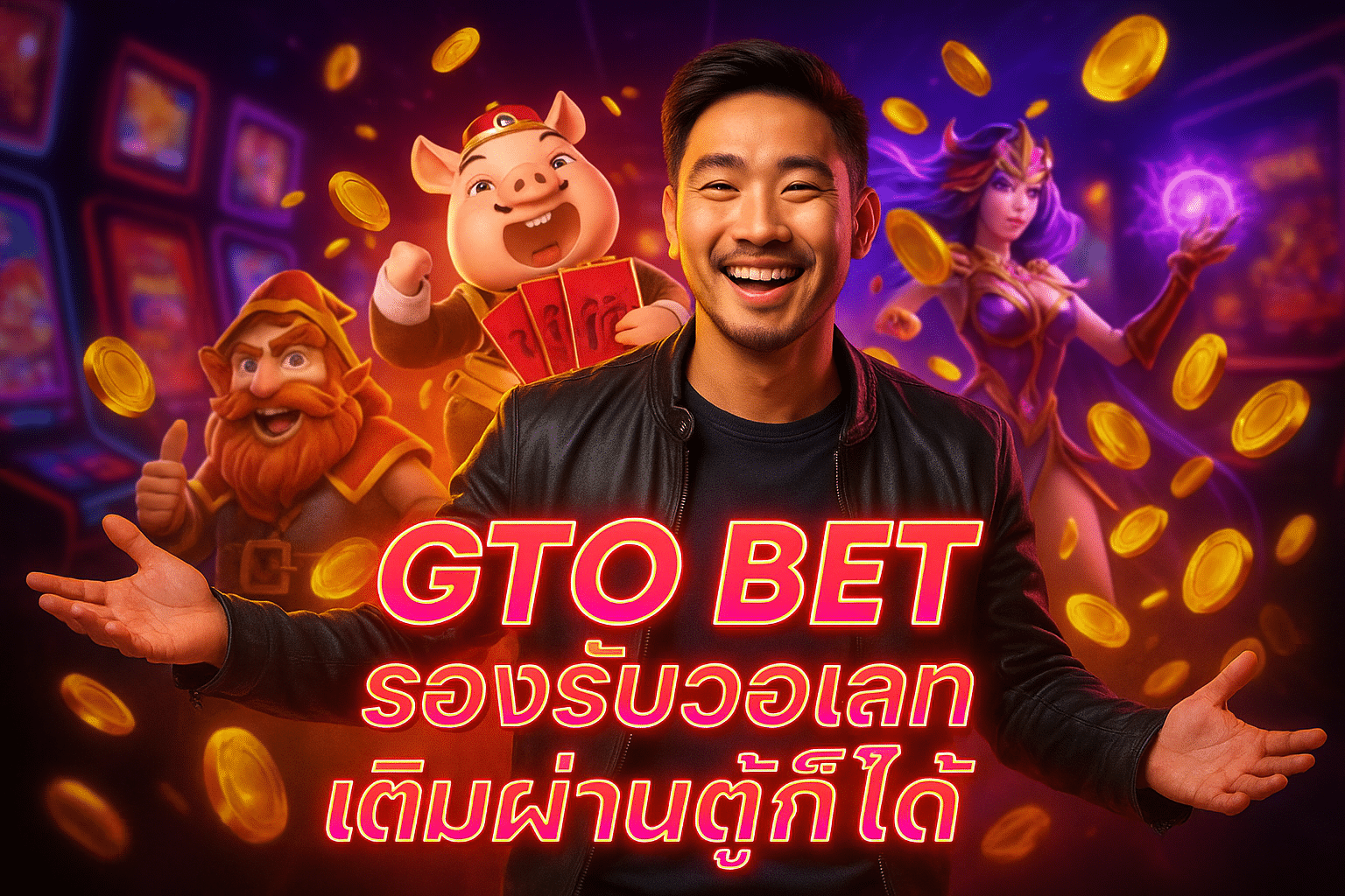GTO BET รองรับวอเลท เติมผ่านตู้ก็ได้